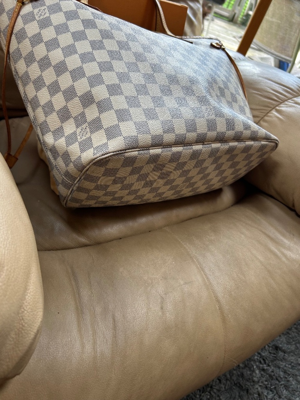 AUTHENTIC Louis Vuitton Neverfull Azur mm🩵 - Picture 10 of 14